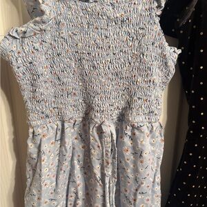 Floral summer romper and dress. Sz8